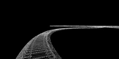 Tren vektör çizim.