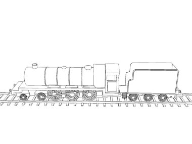 Tren anahat vektör