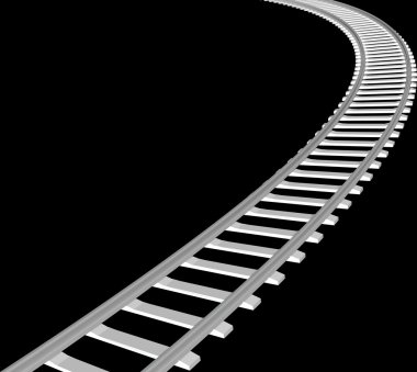 Vektör beyaz uyuyanlar ve raylar