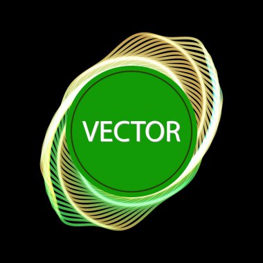 Tasarımınız için yer ile boş beyaz rozet,