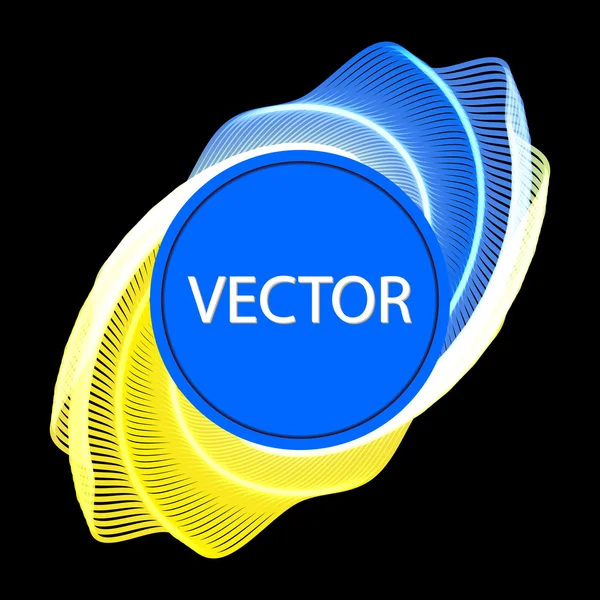 Badge blanc vierge avec place pour votre design , — Image vectorielle