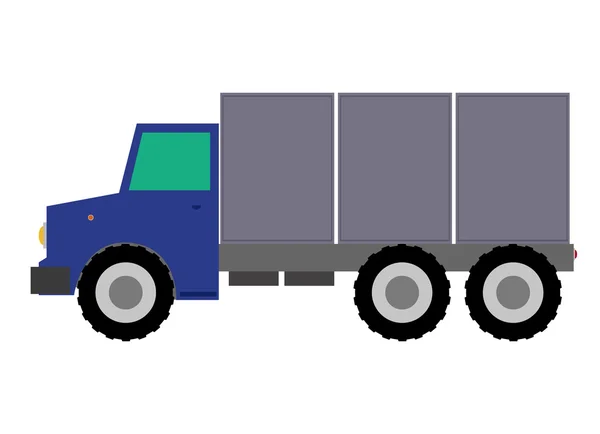 Vektor-LKW flache Design-Illustration auf weiß — Stockvektor