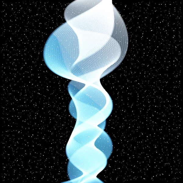 Yıldızlar arka plan üzerinde dalga tasarlamak vektör — Stok Vektör