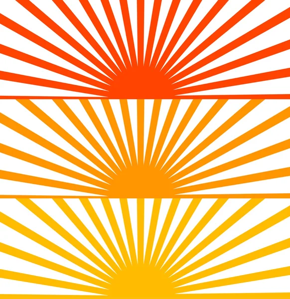 Vector plano rojo puesta sol amanecer — Vector de stock