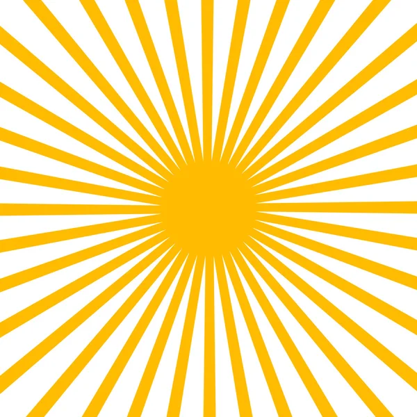Vector plano sol amarillo — Vector de stock