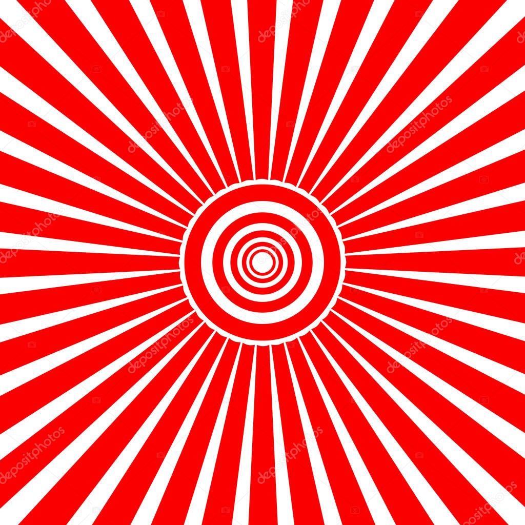Vector Flat Red sun sunrise — Stock Vector © zozu #107657724