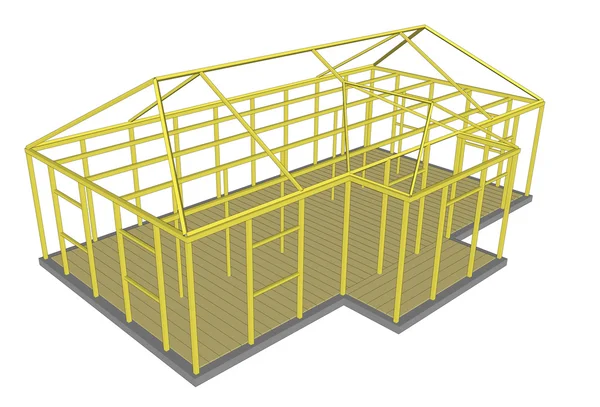 Bouw proces instrumenten en materialen bouwen — Stockvector