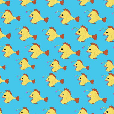 Fener balığı ile Seamless Modeli