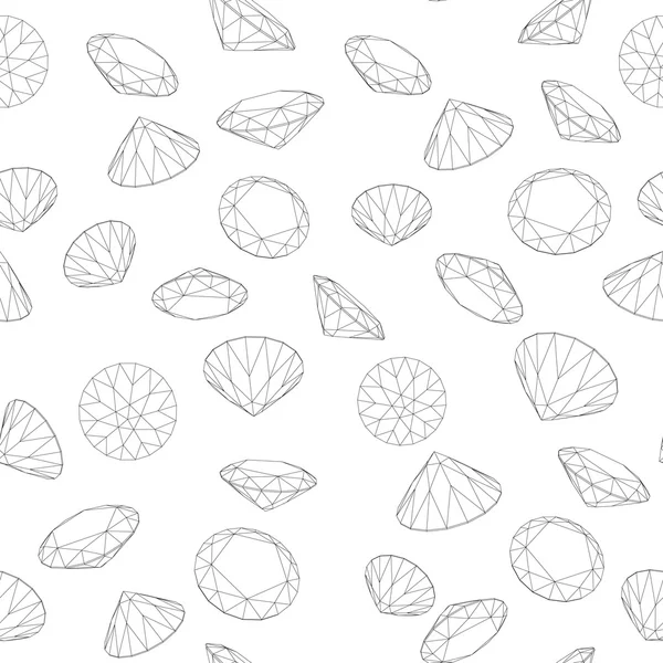 Seamless diamond pattern. Vector illustration — Stock Vector