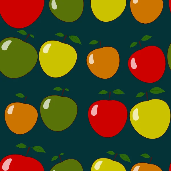无缝模式与苹果图案 — 图库矢量图片