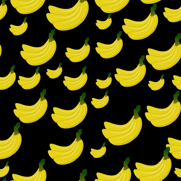无缝背景与黄香蕉. — 图库矢量图片