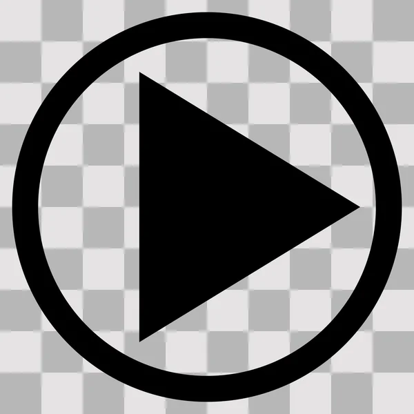 Vektör düz siyah başıdır simgesi şeffaf oynamak