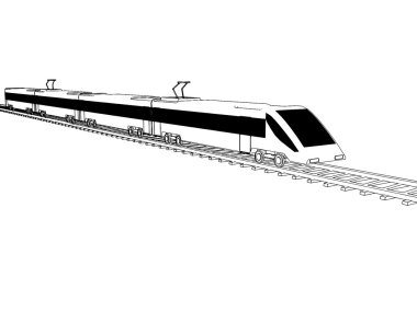 Tren anahat vektör