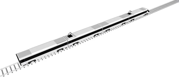 Tren contorno vector — Archivo Imágenes Vectoriales