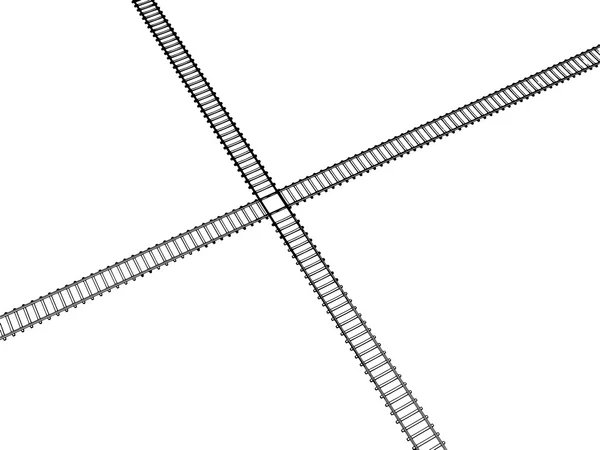 Vektör görüntü demiryolu parça — Stok Vektör