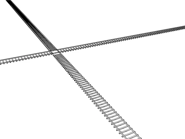 Vector imagen RAILWAY TRACK — Vector de stock