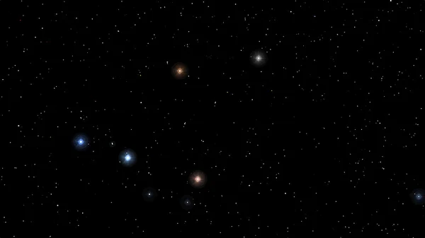 Imagen vectorial Constelación de estrellas abstractas — Vector de stock