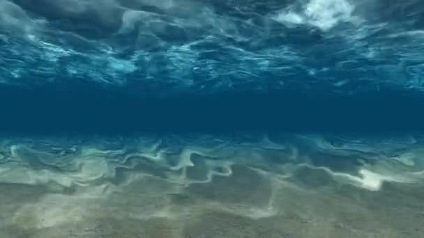 Animazione di alta qualità di onde oceaniche da underwate — Video Stock