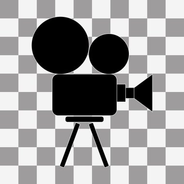 Video kamera simge vektör şeffaflık