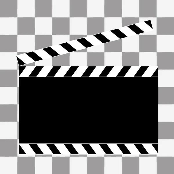 Vector art. Film clapper board icon — Stock Vector