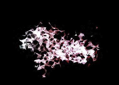 Çarpıcı ışıklar ve alevler üçgen ile karışık