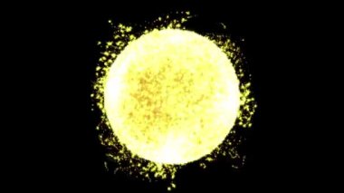 Fişekleri ile son derece gerçekçi güneş yüzey.