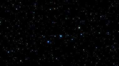 Gece gökyüzü parlak yıldız ile. Vektör