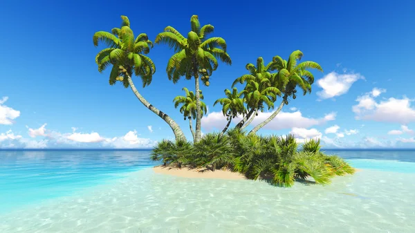 Mercan Adası Deniz 3d render