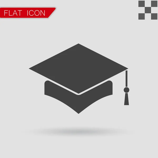 Placa de argamassa ou tampa de graduação — Vetor de Stock