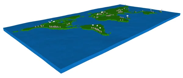 Illustration vectorielle poly globe terrestre . — Image vectorielle