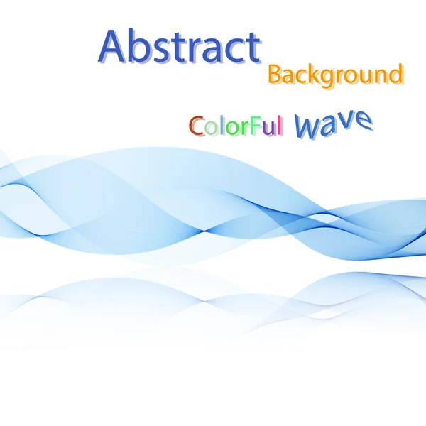 Vector Ondes fumées colorées abstraites sur miroir — Image vectorielle