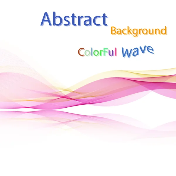 Vector Ondes fumées colorées abstraites sur miroir — Image vectorielle