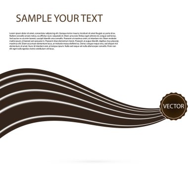 Soyut siyah çikolata arka plan, kahverengi soyut saden. Vektör çizimi