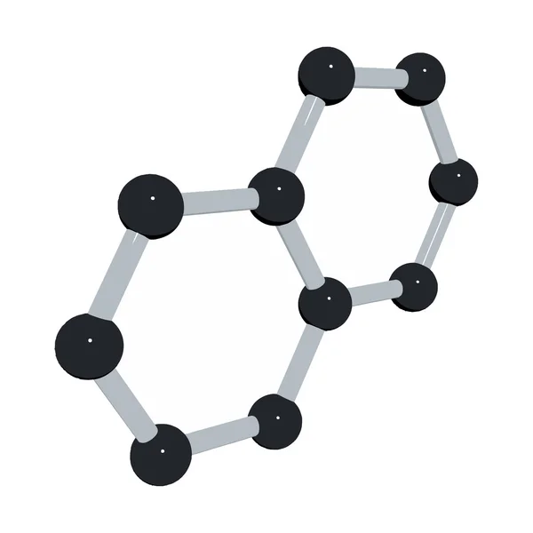 Science achtergrond met molecuul op witte Vector — Stockvector