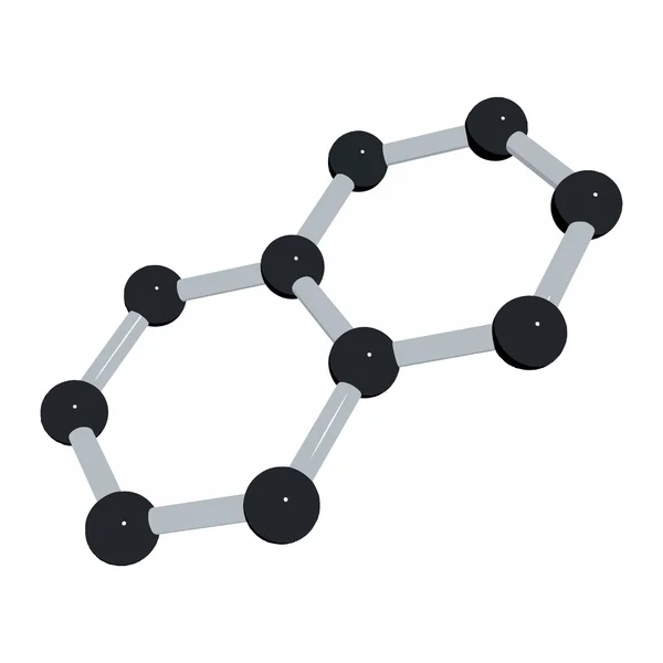 Antecedentes científicos com molécula em Vetor branco — Vetor de Stock