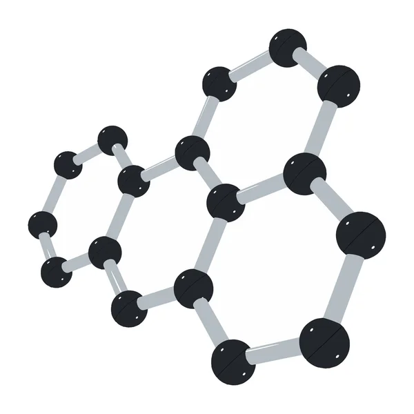Antecedentes científicos con molécula en Vector blanco — Vector de stock
