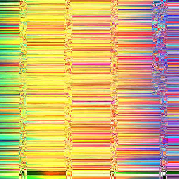 Glitch kleurrijke abstracte achtergrond voor uw ontwerpen. De esthetiek van de chaos van signaal fout. Digitale verval Vector — Stockvector