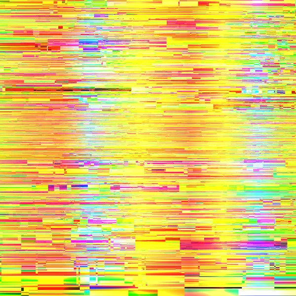 Glitch färgglad abstrakt bakgrund för din design. Kaos estetik av signalfel. Digitala decay vektor — Stock vektor