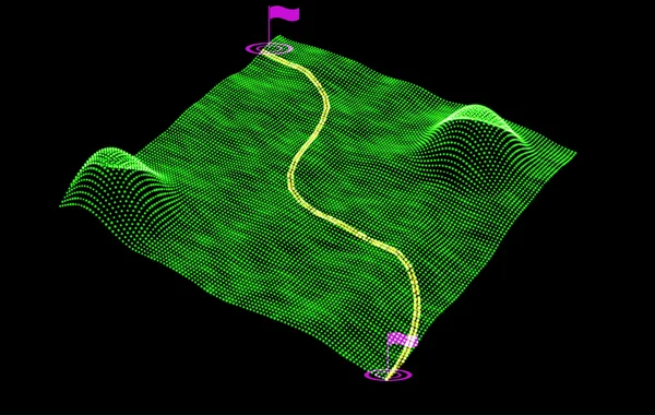 Tecnologia digital fundo de tráfego GPS. Ilustração do vetor . — Vetor de Stock