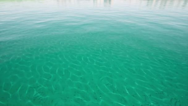 Bleu mer surface caustique océan vue de dessus — Video