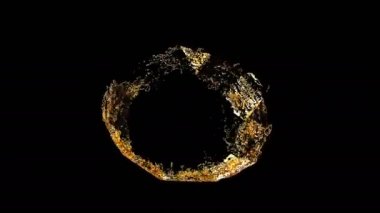 Bira sıçraması Siyah Gıda konsepti üzerine sarı fon