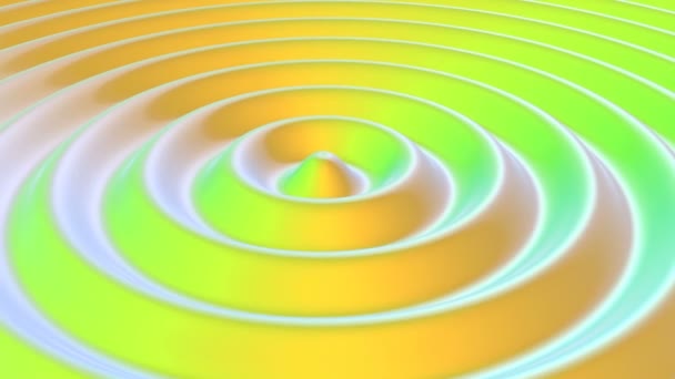 Modny kolor Fala koło Dźwięk szum w stanie pętli bezszwowe — Wideo stockowe