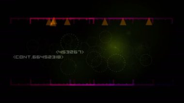 3d sahte oyun UX Fütürist modern kullanıcı arayüzü ögeleri hud kontrol paneli