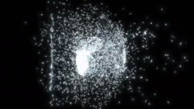 Su damlası çarpıştırıcısı 3D soyut süper yavaş çekim 1000 FPS sıçrattı