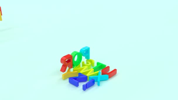 Assemblage 3D cube Science cryptologie design minimaliste élégant séquences — Video