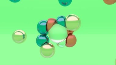 Modern minimal animasyon tasarım konsepti modayı 3 boyutlu akışkan sanat yumuşak vücut fiziği