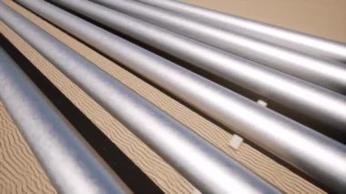 Hava manzaralı petrol borusu Endüstriyel teknoloji Doğa kumlu çöl