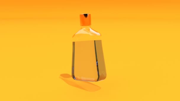 Realistische zwarte blanco cosmetische pot mockup Transparante container Huidverzorging in staat om naadloze lus — Stockvideo