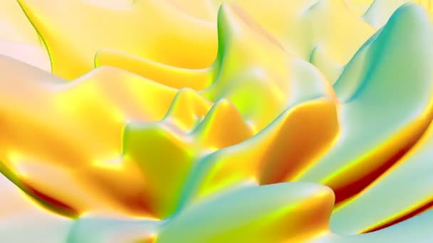 Color wave Digital design concept Business presentation Fluid art able to loop seamless — Stock video