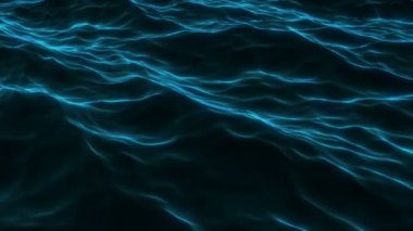 Mavi neon su dalgası Taze doğa deniz yüzeyi okyanus sıvısı